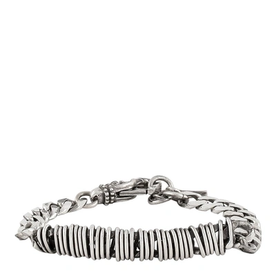 Emanuele Bicocchi Curb Chain Bracelet In Silver In Metal