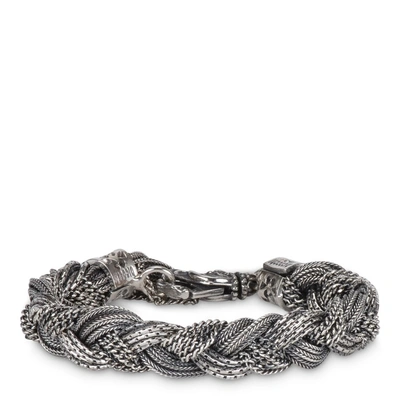 Emanuele Bicocchi Silver Rope Bracelet In Metal