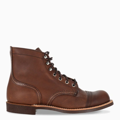 Redwing Amber Iron Ranger Ankle Boots In Brown