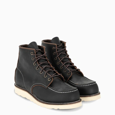 Redwing Black Classic Moc Ankle Boots