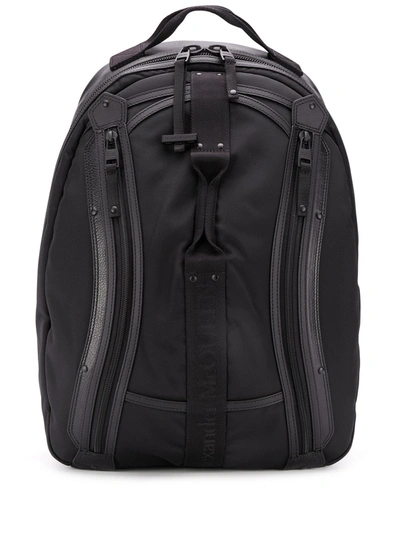 Alexander Mcqueen Logo Tape Backpack In Black