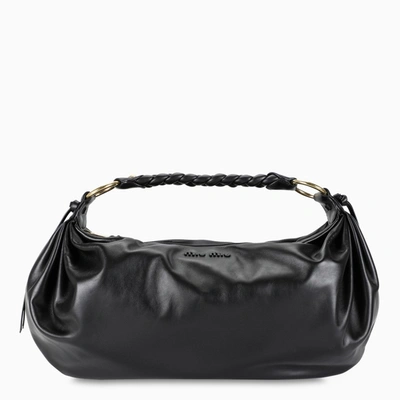 Miu Miu Black Leather Shoulder Bag