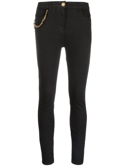 Elisabetta Franchi Charm-detail Skinny Jeans In Black