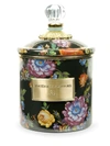 Mackenzie-childs Flower Market Small Steel Canister 19cm 1 Size In Black