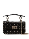 Valentino Garavani Rockstud Shoulder Bag In Black