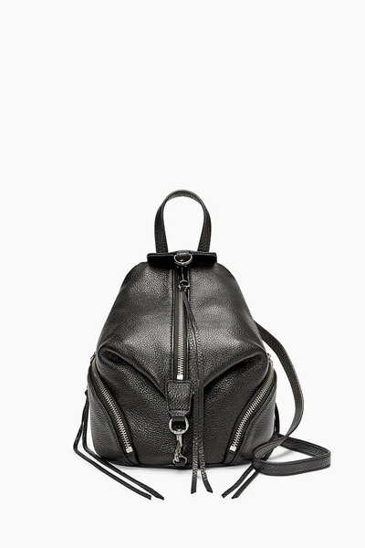 Rebecca Minkoff Convertible Mini Julian Backpack In Black