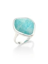 Silver/ Amazonite