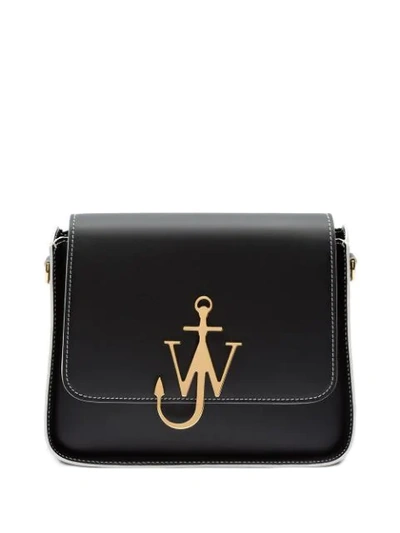 Jw Anderson Anchor Logo Box Bag In Black