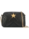 Stella Mccartney Small Stella Star Shoulder Bag In Black