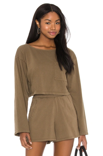 Lovers & Friends Astrid Top In Olive Green