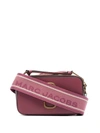 Marc Jacobs Pink The Snapshot Leather Cross Body Bag In Dusty Ruby Multi/gold