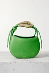 Chloé Kiss Leather Crossbody Bag In Green