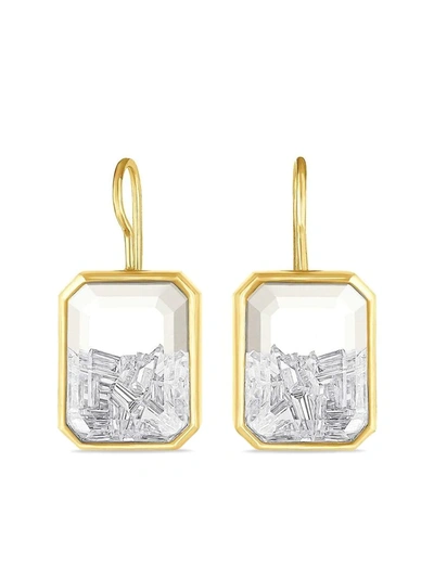 Moritz Glik 18kt Yellow Gold Esmeralda Diamond Shaker Earrings