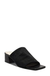 Vince Camuto Women's Salindera Kitten-heel Slide Sandals Women's Shoes In Black