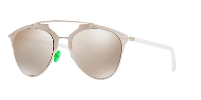 Dior Reflected" Two-tone Aviator Sunglasses, Silvertone/white" In Silver/white