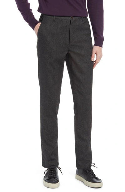 Ted Baker Haloe Stretch Solid Pants In Charcoal