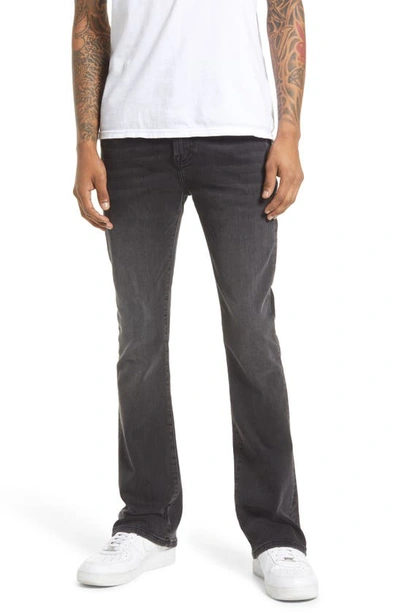 Cult Of Individuality Hipster Slim Bootcut Jeans In Black