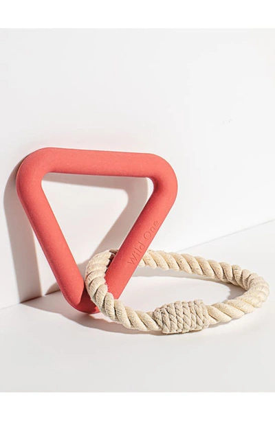 Wild One Triangle Tug Dog Toy In Red