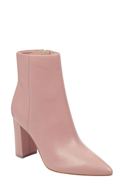 Marc Fisher Ltd Ulani Pointy Toe Bootie In Light Pink Leather