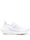 Adidas Originals Ultraboost 21 Primeblue Sneakers In White/white/grey