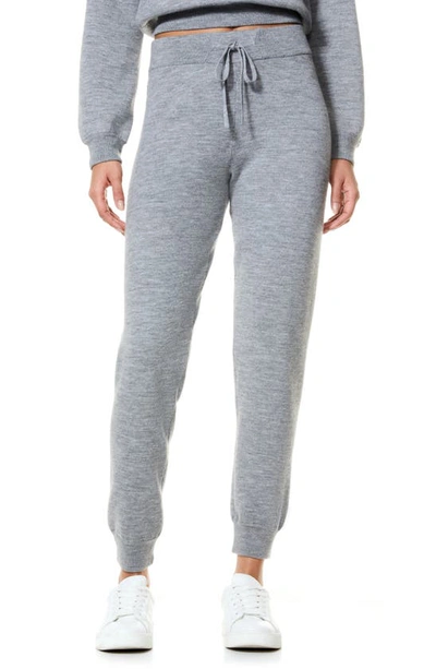 Alice And Olivia Harry Slim Wool Blend Sweatpants In Med Heather Grey