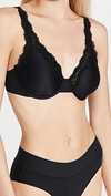 Wacoal Women's Softly Styled Lace-trim Underwire Bra In Black