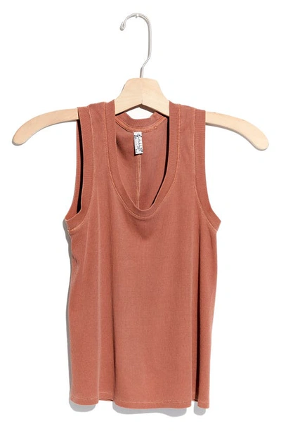 Free People Scoop Neck Tank In Myrrh