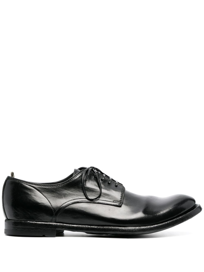 Officine Creative Leather Oxford Shoes In Black