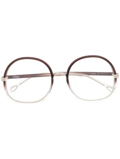 Chloé Gradient-effect Glasses In Neutrals