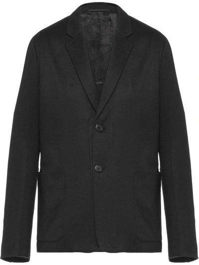 Prada Men's Black Cashmere Blazer