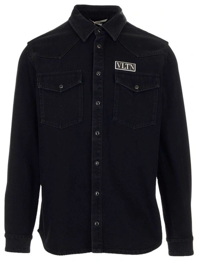 Valentino Men's Black Other Materials Shirt