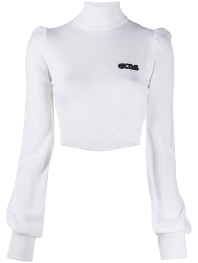 Gcds Women's White Wool Sweater