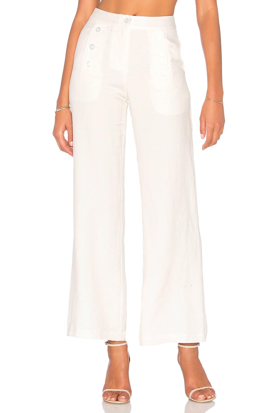 Blaque Label High Waisted Pant In White | ModeSens