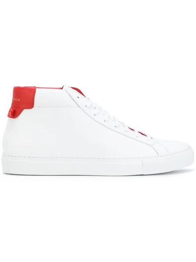 Givenchy Urban Street Hi Top Sneakers In White