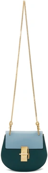 Chloé Green & Blue Mini Drew Bag