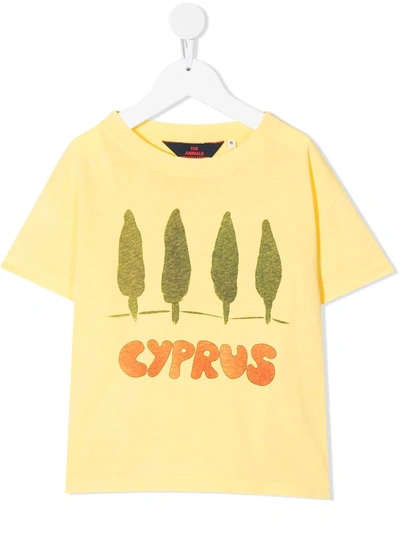The Animals Observatory Yellow T-shirt For Kids