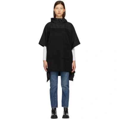 Moncler Oversized Hoodie Sweater In 999 Black