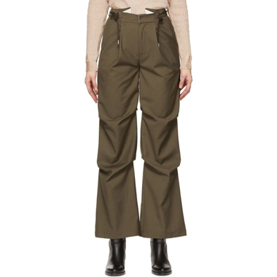 Andersson Bell Karin Tailored Rework Trousers In Khaki Brown