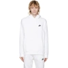 Nike White Pullover Nsw Club Hoodie