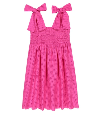 Marysia Bumby Kids' Smocked Cotton Dress In Pink