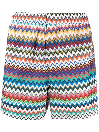 Missoni Zigzag-print Swimming Shorts In Multicolour