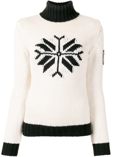 Pre-owned Chanel 2008 Sports Line Intarsia Jumper In White
