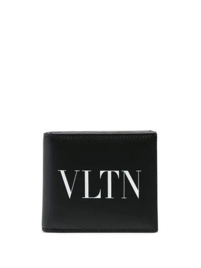 Valentino Garavani Logo-print Wallet In Black