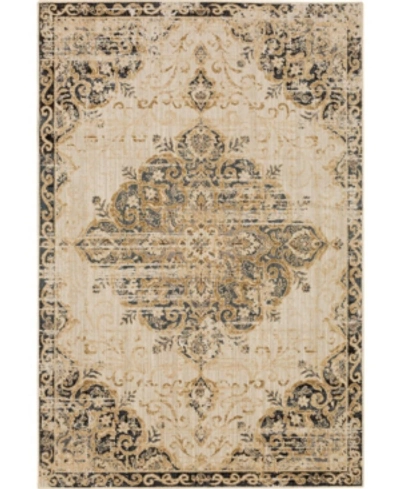 Karastan Relic Vesuvius 6'6" X 9'6" Area Rug In Sand