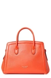 Kate Spade Knott Medium Leather Satchel In Tamarillo