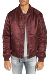 Schott Ma-1 Flight Jacket In Burgundy