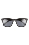 Quay Hardwire 54mm Sunglasses In Matte Black,smoke Polarized