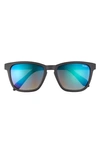 Quay Hardwire 54mm Sunglasses In Black / Navy Lens