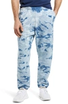 Groceries Apparel Jogger Pajama Pants In Indigo Cloud Tie Dye