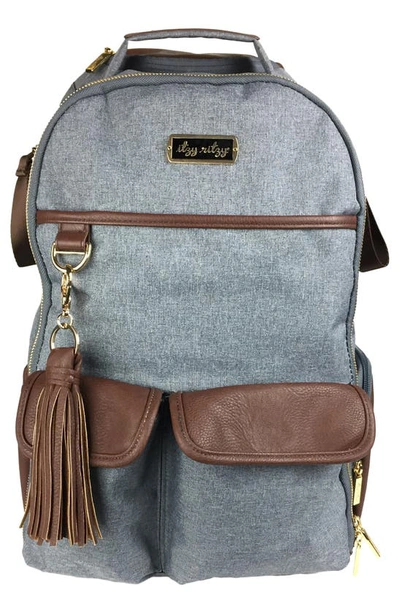 Itzy Ritzy Babies' Diaper Bag Backpack In Grey